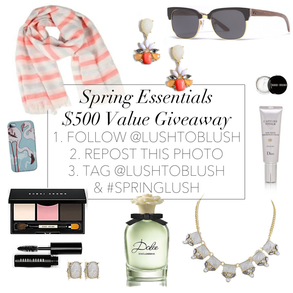 spring essentials instagram giveaway