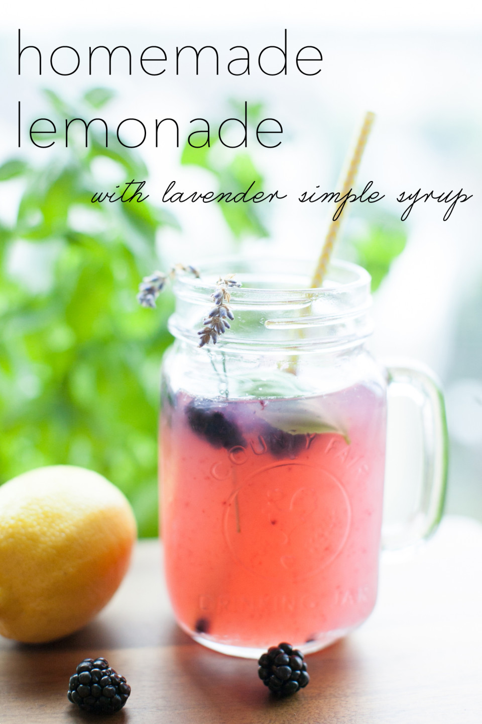 homemade lemonade recipe, lavender simple syrup recipe