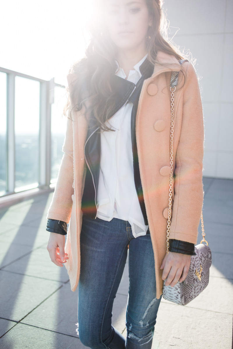 winter style, fall style, atlanta style blogger, neutrals, ripped jeans, nude pumps, best friends, long distance friendship